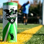 Golazo the logo and the can.